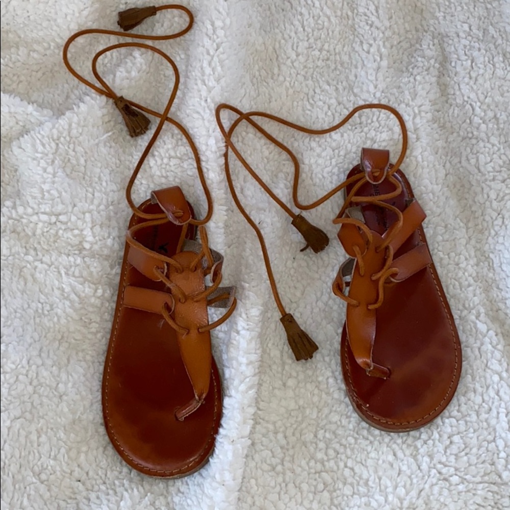 Lace up  American eagle gladiator sandal